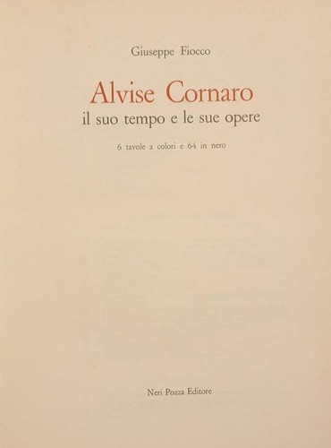 Fiocco giuseppe alvise - fiocco,