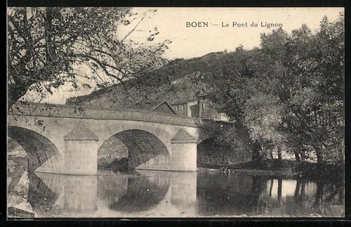 Cpa boën pont - cpa, du