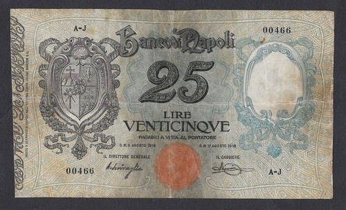 Italia banconota 25 - italia,