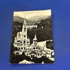 LOURDES LA BASILICA VISTA DAL CASTELLO - Bianco e nero Cartolina