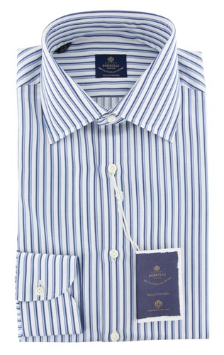 Camicia blu luigi - blu, borrelli