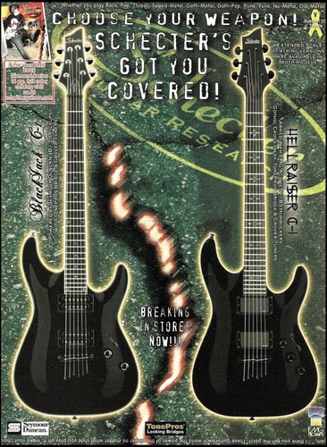 Pubblicità chitarra schecter - pubblicità,