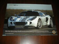 LOTUS BROCHURE " LOTUS SPORT EXIGE CUP 260, CON DATI TECNICI O. CONDIZIONI