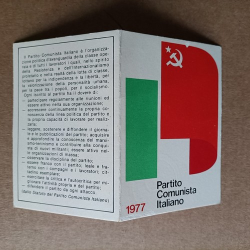 Tessera partito comunista - partito,