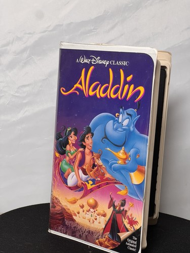 Aladdin vhs disney - vhs., black