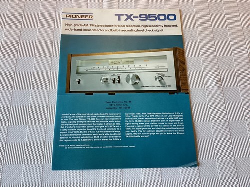 Pioneer 9500 sintonizzatore - pioneer,