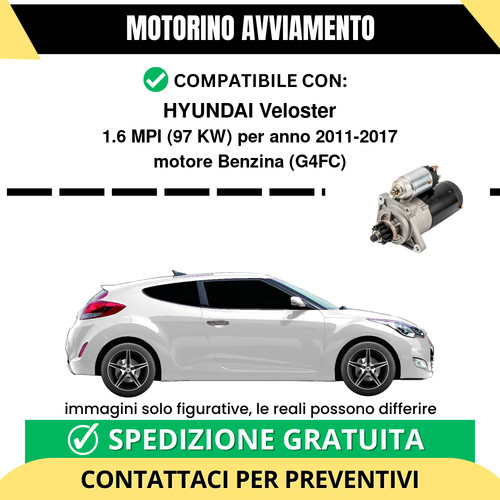 Motorino avviamento hyundai - avviamento,