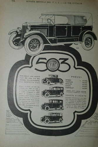Fiat 503 auto - auto, torino