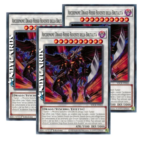 Arcidemone drago rosso - 3x,