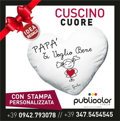 Festa del papa cuscino cuore - papa,