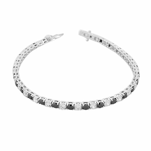 Bracciale tennis argento - bracciale, in