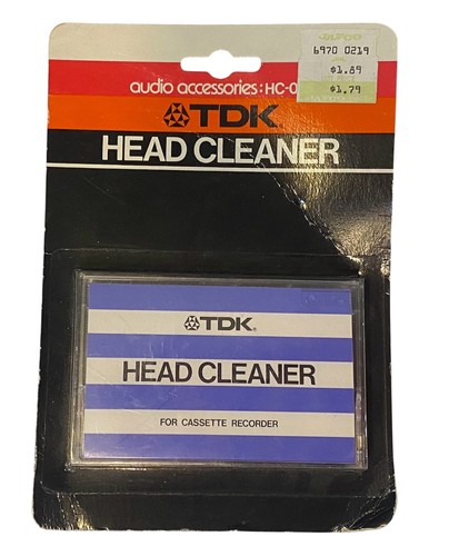 Vintage tdk head cleaner - tdk,