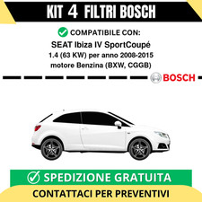KIT BOSCH 4 Filtri tagliando