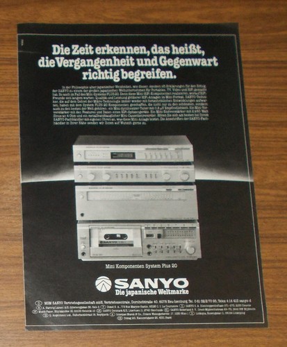 Rara pubblicità vintage - vintage, sanyo