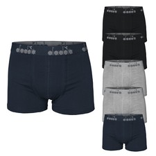 6 boxer mutande uomo diadora art. 5035 in cotone bielastico soft taglie 4-5-6-7