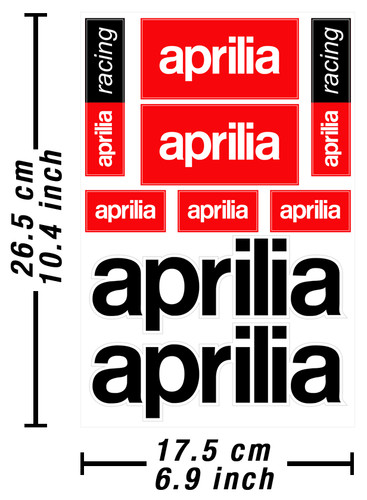 Aprilia decals stickers - aprilia,