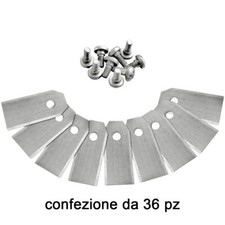 Kit 36 Blades in Steel for