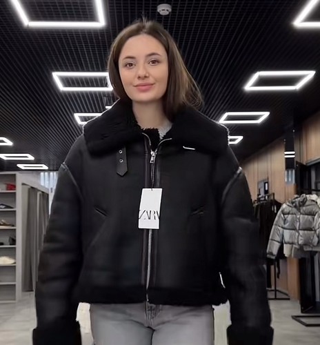Zara giacca biker double face - biker,