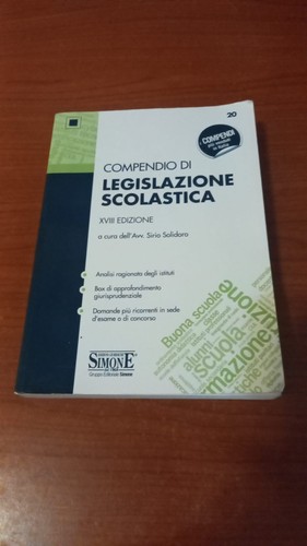 Compendio legislazione - compendio, di
