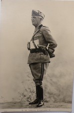 CARTOLINA BIANCO E NERO RE VITTORIO EMANUELE III DI SAVOIA