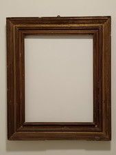 Cornice antica epoca XIX secolo legno foglia oro