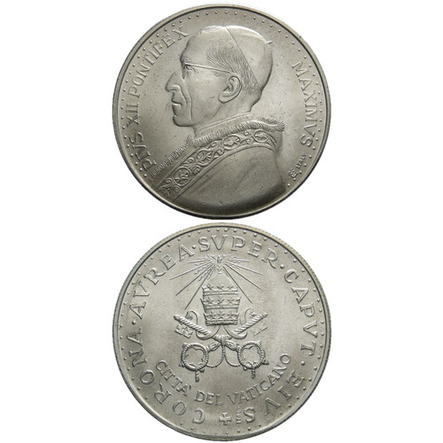 Medaglia papa pio xii - papa,