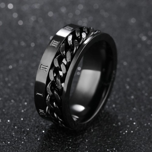 Anello fidget catena - catena, acciaio