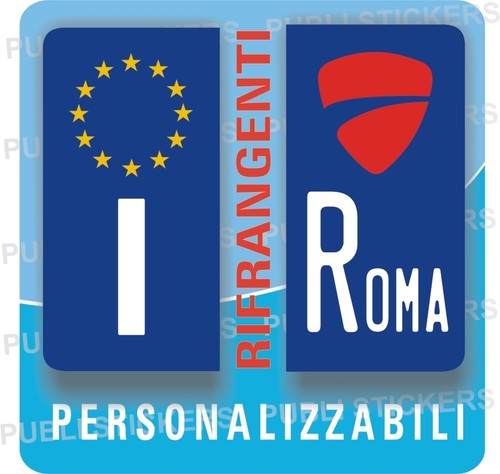 Adesivi targa moto europea - adesivi,