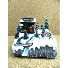 Christmas Village Tree Seller