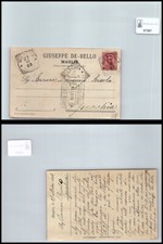 Storia postale Regno UI da Maglie LE a Specchia LE sassone 60