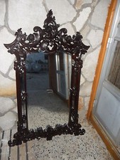 Specchiera Barocco in masso di mogano