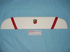 FIAT 500 EPOCA CAPPELLIERA PIANALE LUNOTTO POSTERIORE BIANCA CON FASCE ROSSE + L
