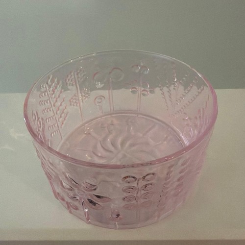 Ciotola vetro rosa pallido - vetro,