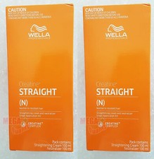 2 x WELLA WELLASTRATE Crema Lisciante Permanente Capelli Sistema Liscio INTENSO