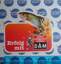 ADESIVO VINTAGE AUTOCOLLANT STICKER ORIGINALE FISHING D.A.M. NATURA ELFORGREICH