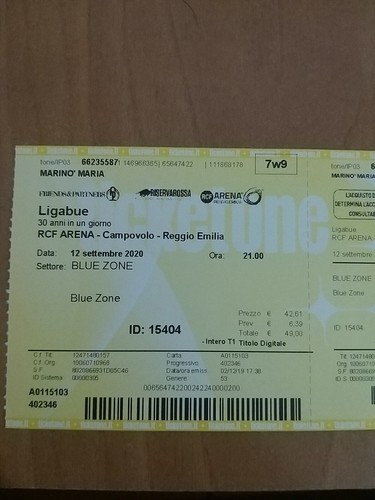 Biglietto concerto ligabue - biglietto,