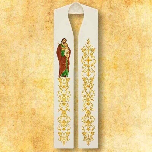 Stola ricamata san giuseppe - ricamata, "san