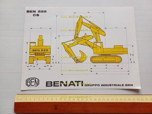 Benati ben 525 escavatore - benati, cs