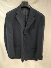 Cc collection corneliani giaccone giacca elegante jacket uomo men tg 56 blu blue