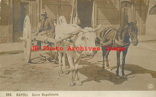 Italia napoli rppc - napoli,, carro