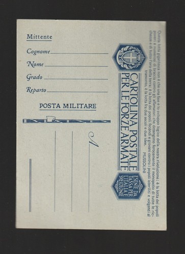 Franchigia cartolina postale - franchigia,