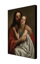 Quadro ECCE HOMO Gesù Cristo con COA - Tela incorniciata 40X30 cm 