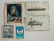 5 FRANCOBOLLI ITALIA MISTI