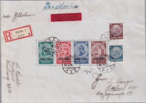 Germania reich 1934 foglietti - germania, 1934: