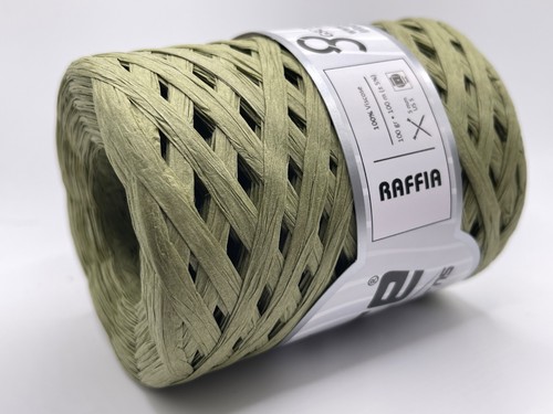 Rafia verde oliva - , filati