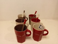 Set 6 piattini e cucchiaio