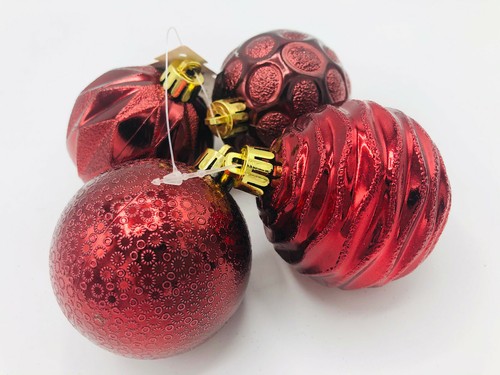Palline natale bordeaux - natale,