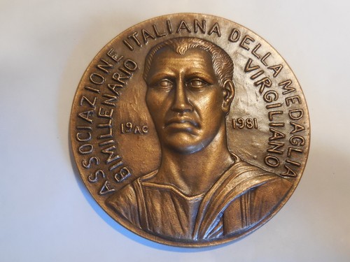 Medaglia bimillenaria virgilio - medaglia,