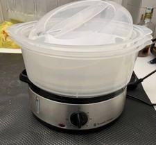 Russell Hobbs Vaporiera, Multicottura, 800 W, 9 Litri, 3 vaschette scompartiment