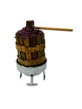 Torchio in legno con Uva Cm